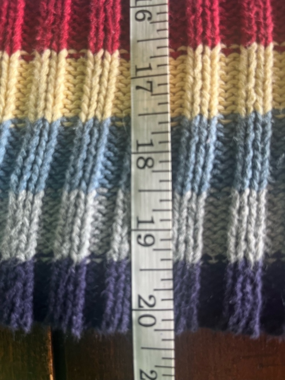 Y2K 90s Vintage Next Era Cotton Blend Crazy Stripe Turtleneck Sweater M - Picture 4 of 4